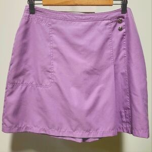 Izod Xtra Dry Womens Athletic Golf Skort Skirt Sz 10 Light Purple Lilac Pockets